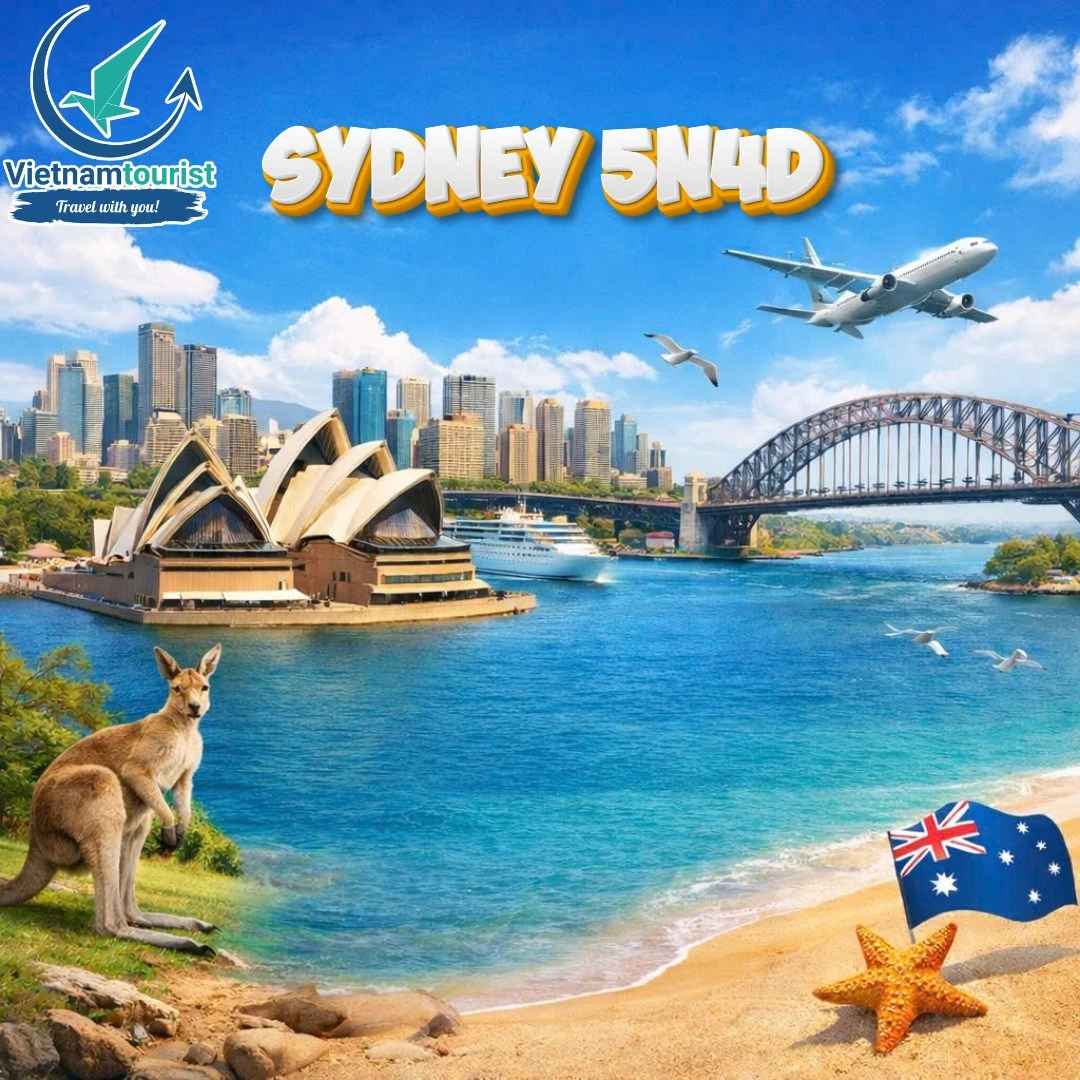 TOUR ÚC: MONO SYDNEY 5N4Đ VJ