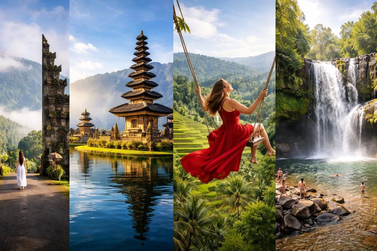 [SB] CỔNG TRỜI HANDARA – ĐỀN ULUN DANU - THÁC NƯỚC BLANGSINGA  - BALI SWING 4N3D
