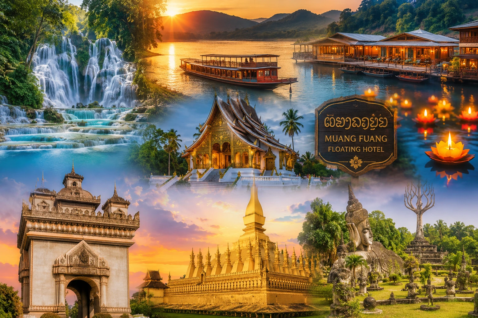 [T] TOUR LÀO: VIÊNG CHĂN - LUANG PRABANG - MUANG FUANG 5N4D